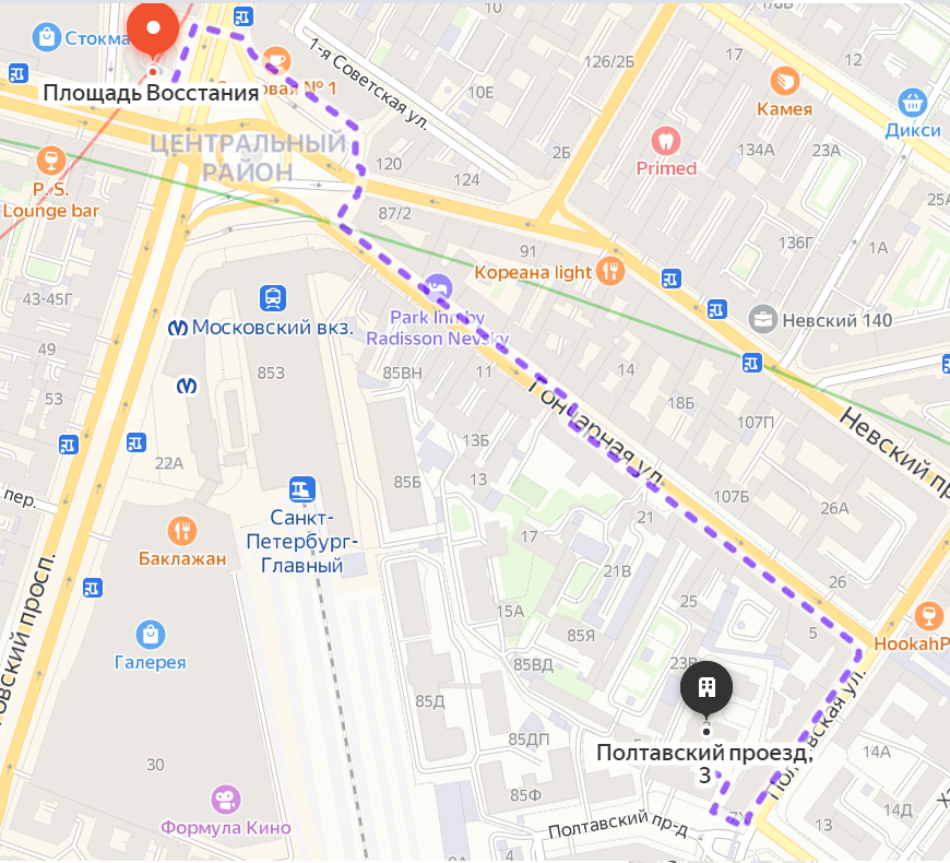 Полтавский проезд 2 карта