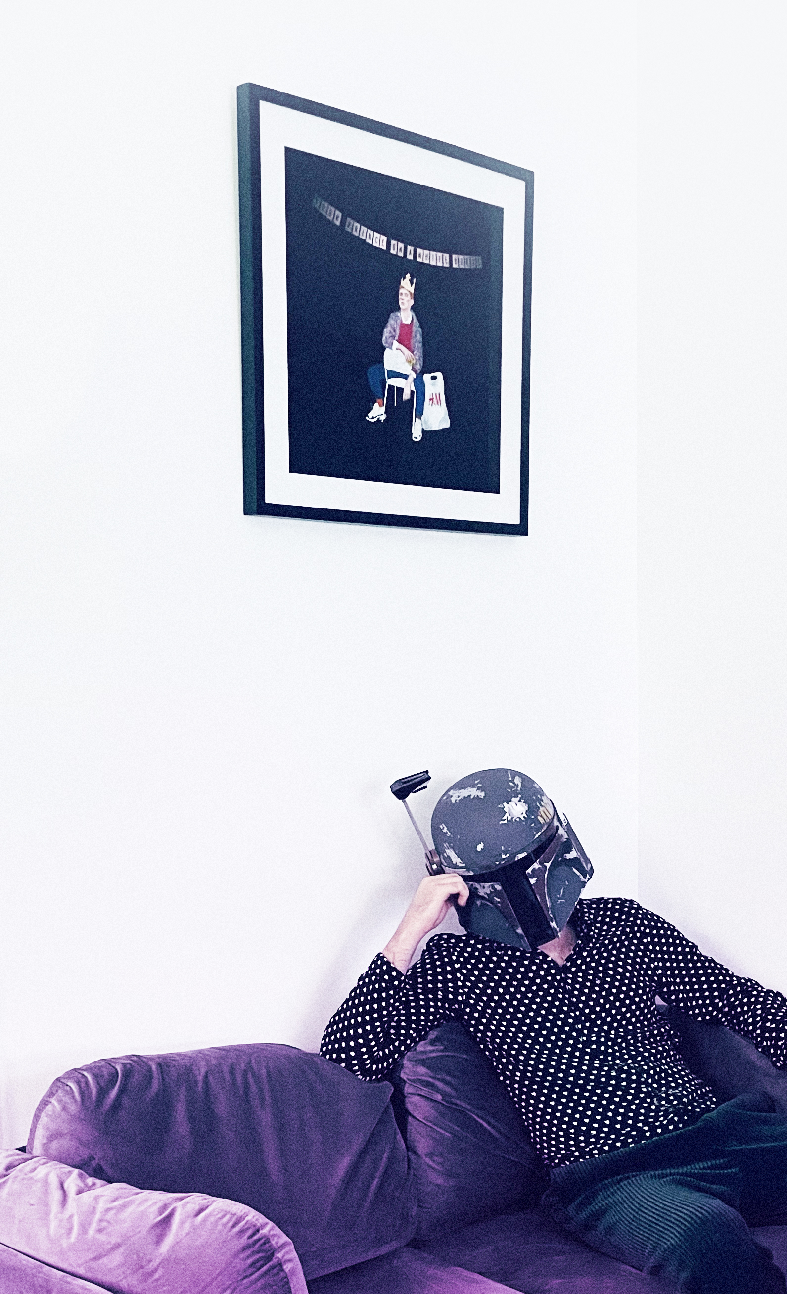 Face of sad boy. Illustration by Sasha Ardabiev