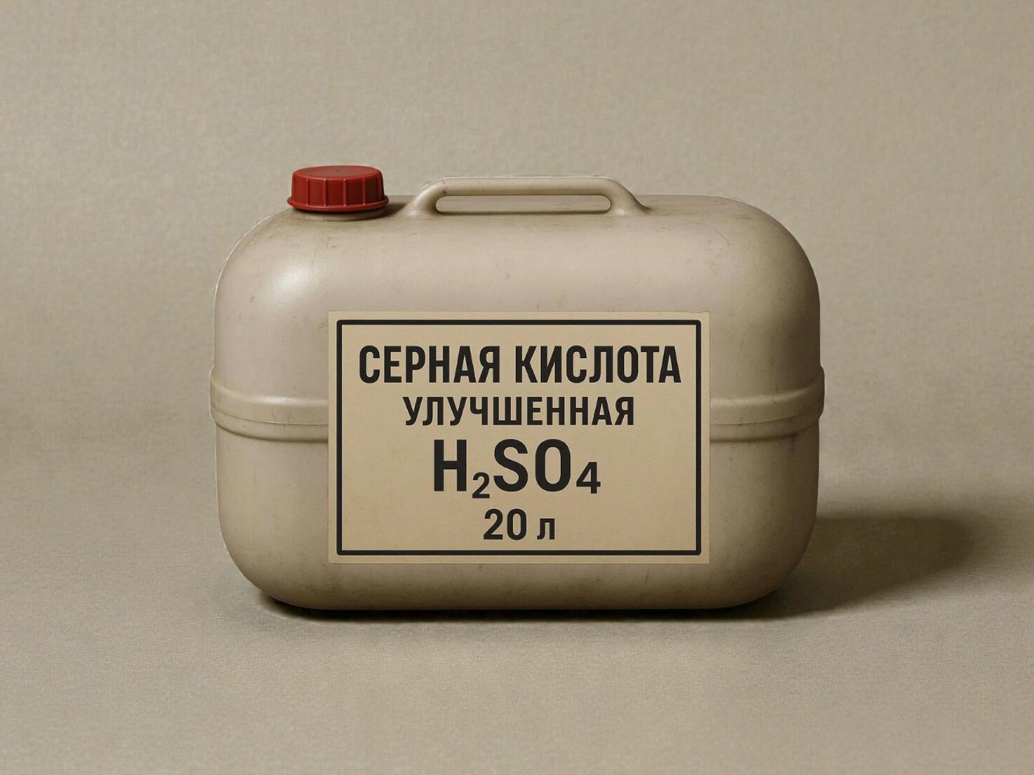 Канистра с серной кислотой 20 л