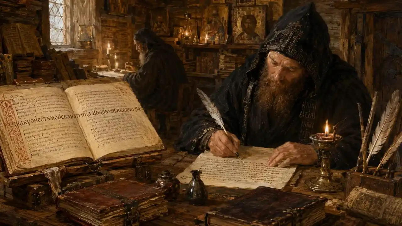 Переписчик древней рукописи и фраза «алкуон есть» — происхождение имени Алконост