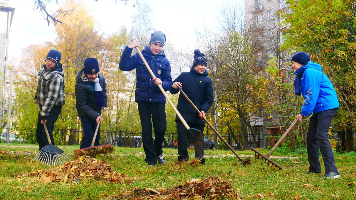 Картинка субботник в школе