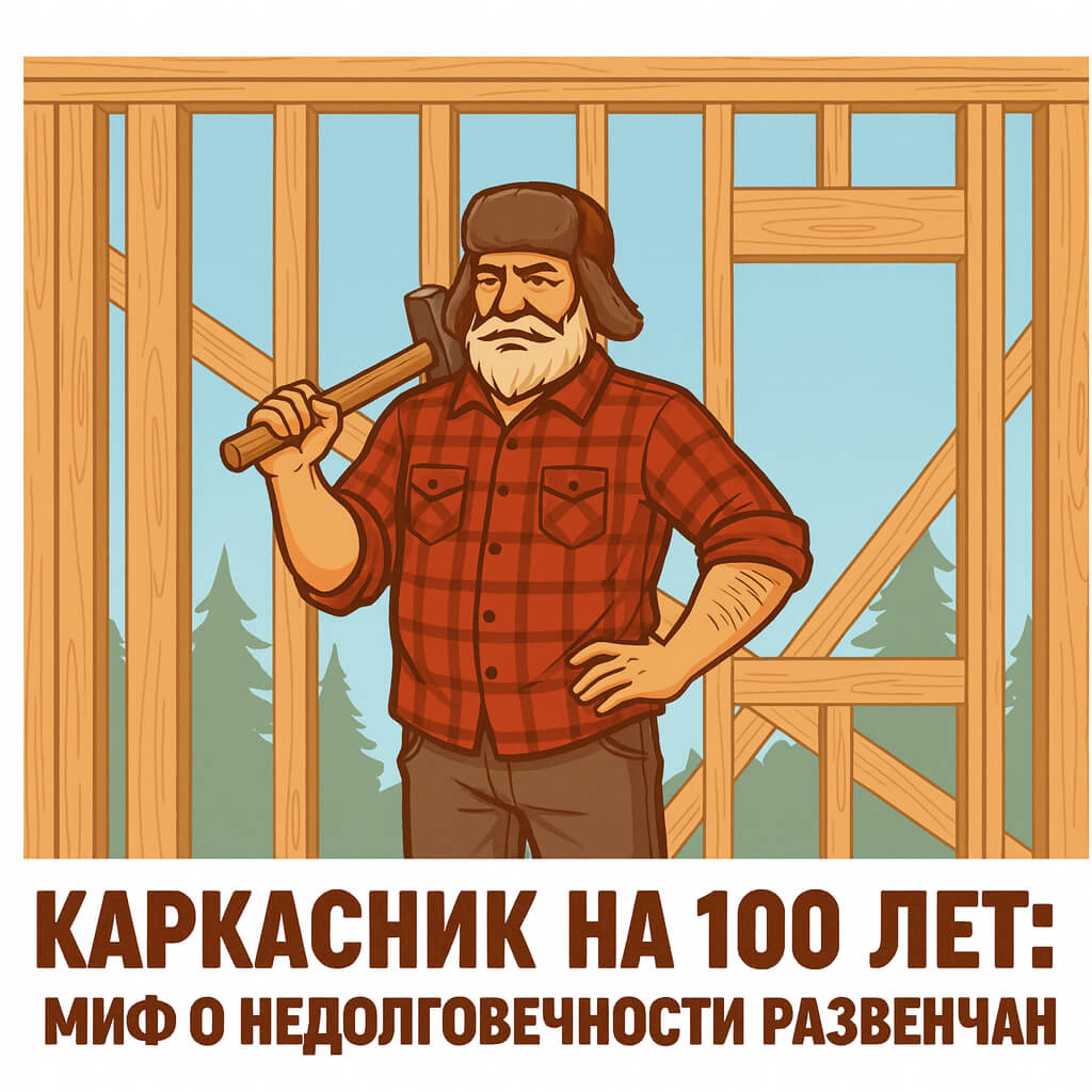 Обложка статьи «Срок службы каркасного дома: сколько лет он может простоять»