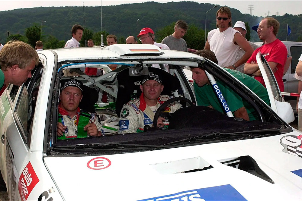 Армин Шварц и Манфред Химер, Škoda Octavia WRC Evo2 (MBN 97-90), ралли Германия 2001