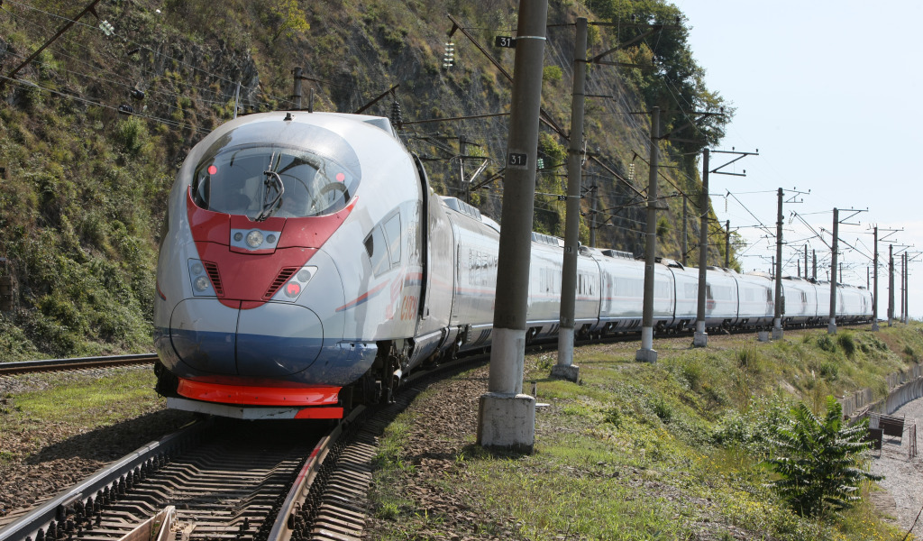 сапсан скорость движение железная дорога пути