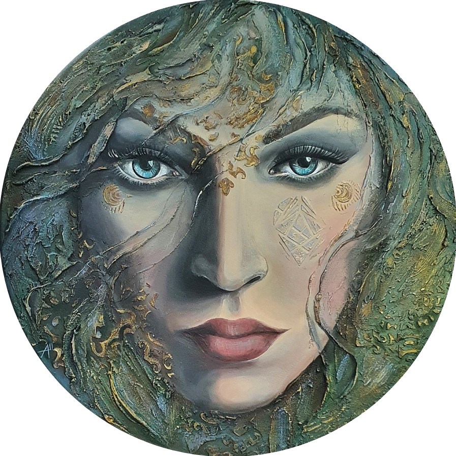 Картина Женщина Ворожея Лесной образ 1