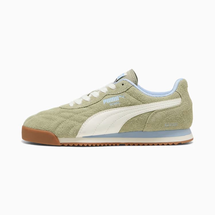 Полуботинок PUMA Roma Anniversario Suede в светло-зелёной расцветке