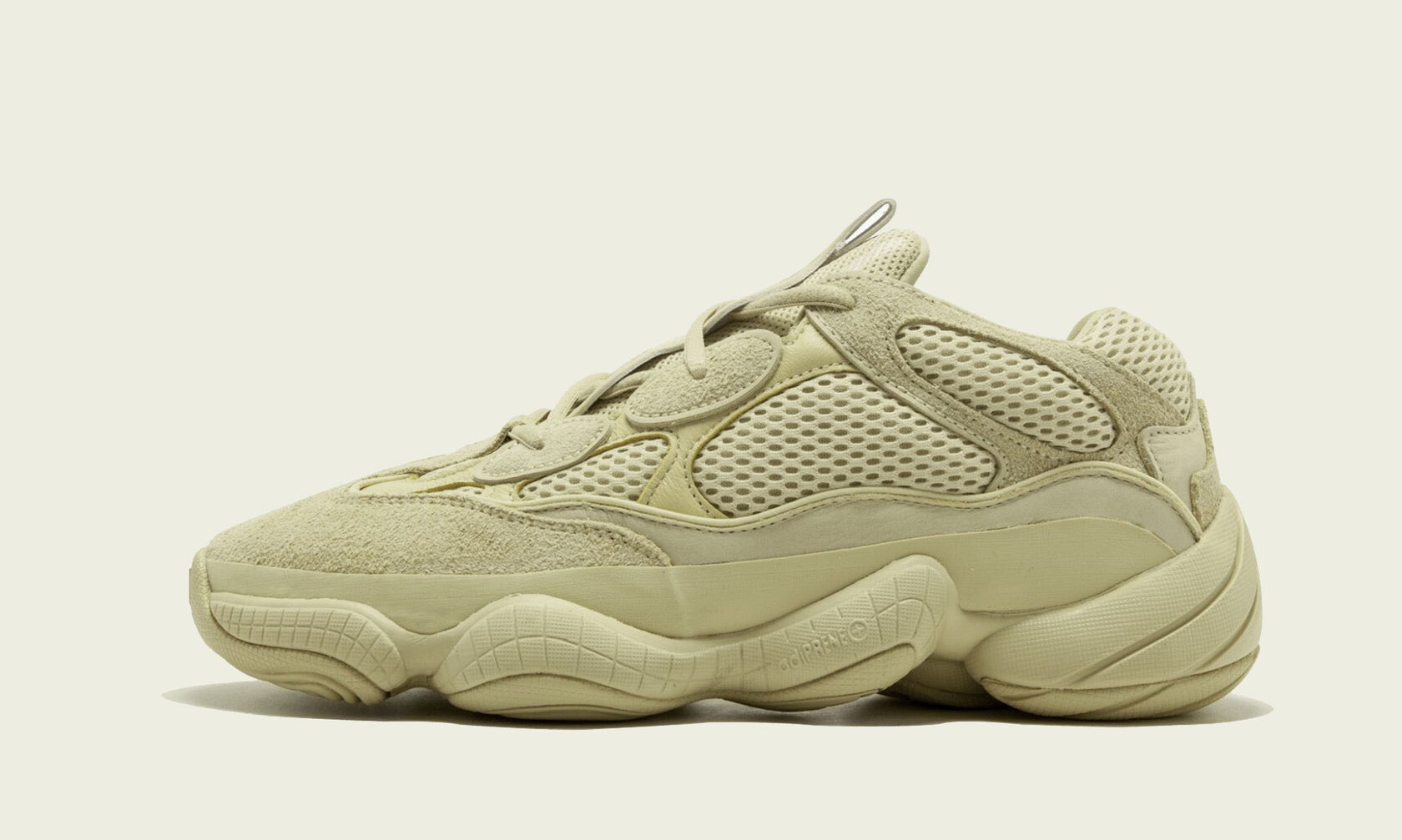 Moon yellow yeezy deals 500 on feet