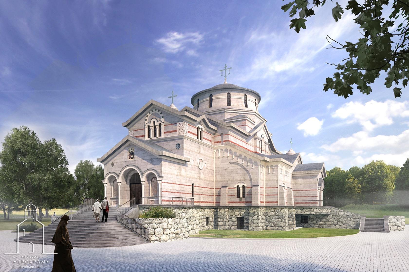 архитектурный проект храма, православный храм проект, проектирование православных храмов, храм в честь святой Троицы в г. Борисов