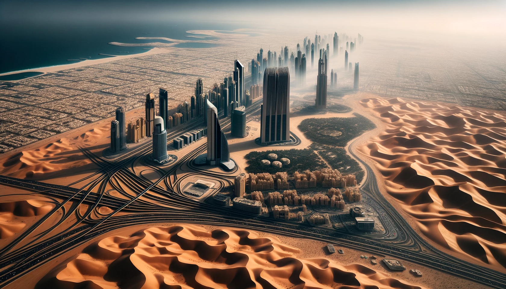 Дубай AI-сгенерированное изображение. Блог про релокацию