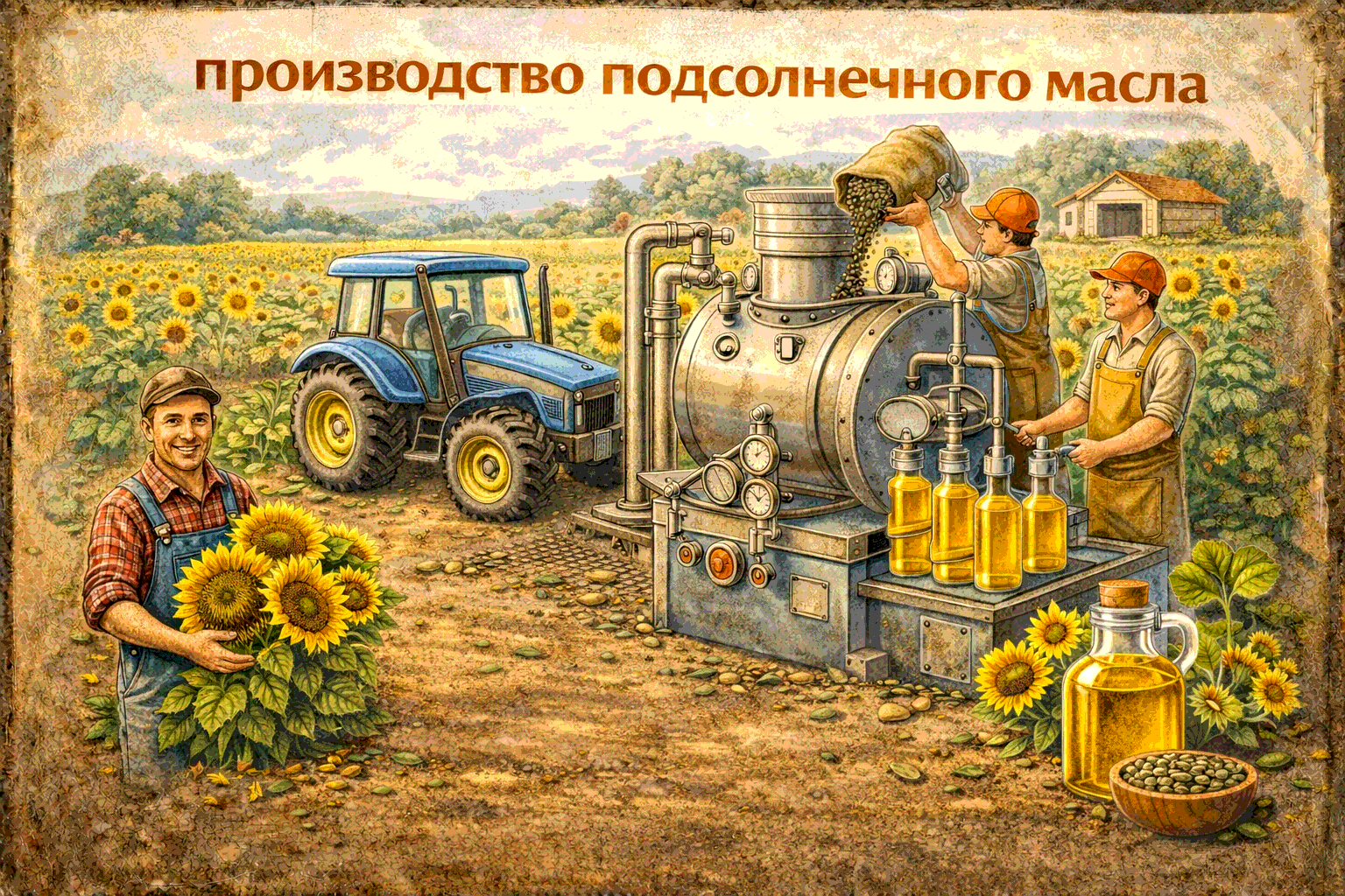 Производство подсолнечного масла