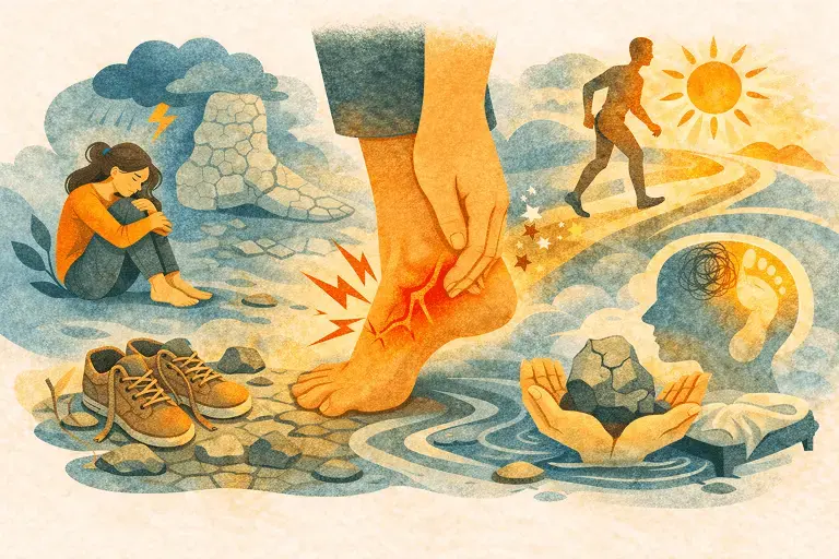 Психосоматика боли в пятке