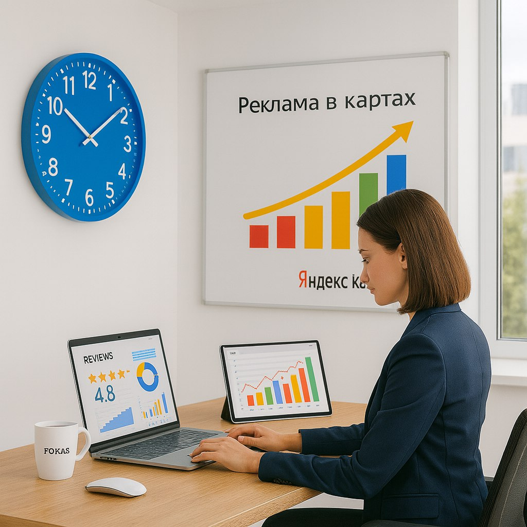 Рост статистики карточки в Яндексе