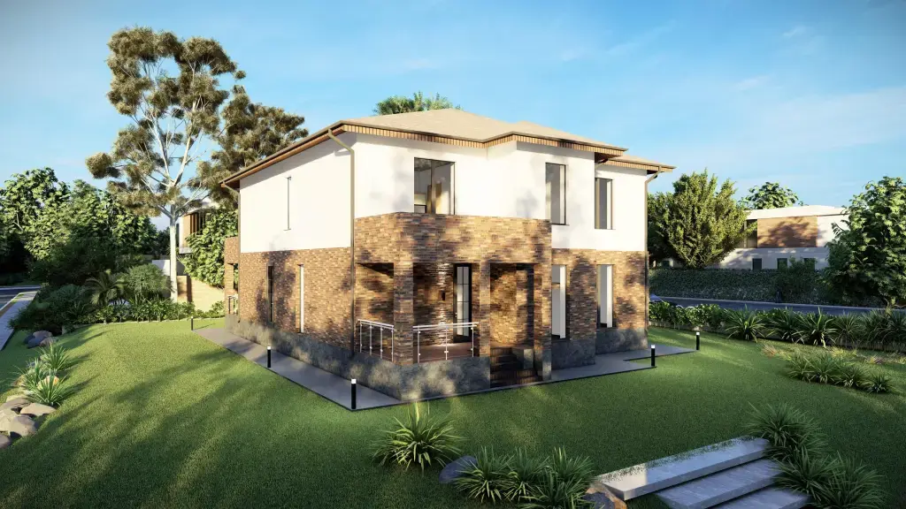 Индивидуальный двухэтажный дом 338 м²: изображение 2