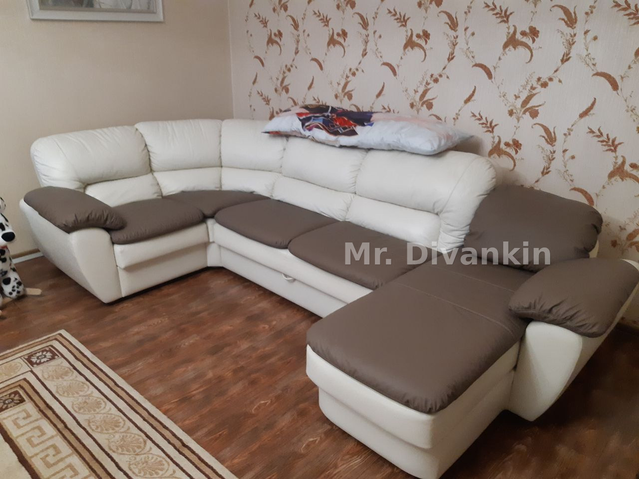 П-образный диван: после перетяжки — Mr. Divankin