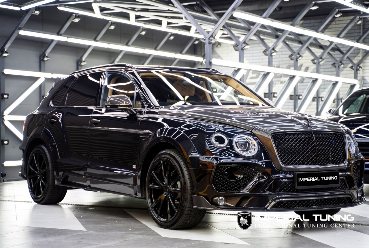 Bentley Bentayga Mansory Black carbon — обвес Imperial Tuning