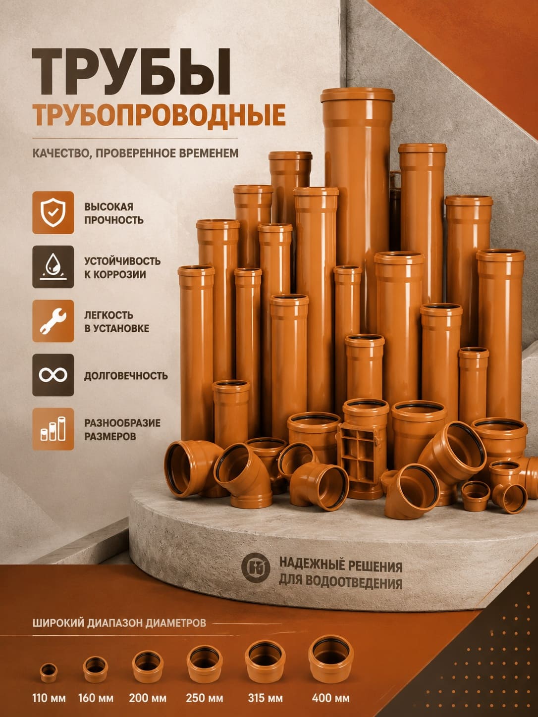 труба канализационная 110
