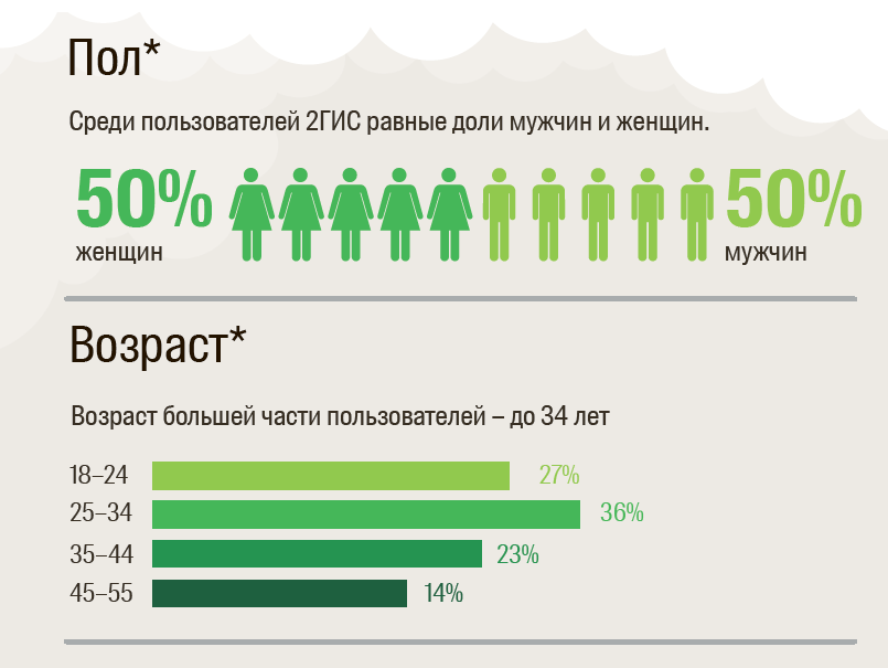 портрет аудитории пол и возраст