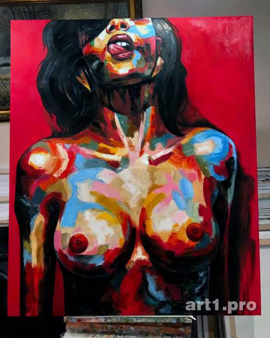 картина маслом ню, большие картины купить, картины на заказ, картины эротика