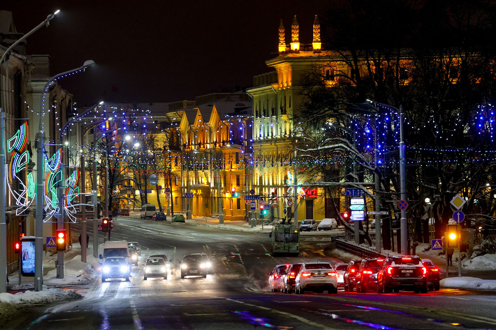 новогодний минск фото