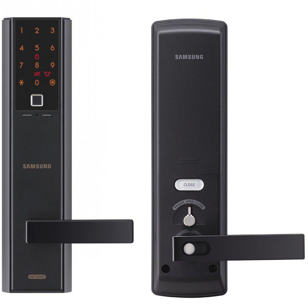 врезной биометрический push and pull замок samsung shp dp728