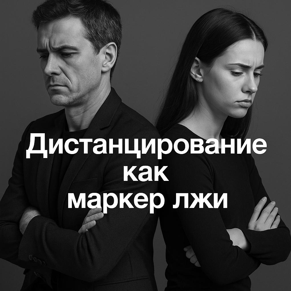 Маркеры лжи: дистанцирование
