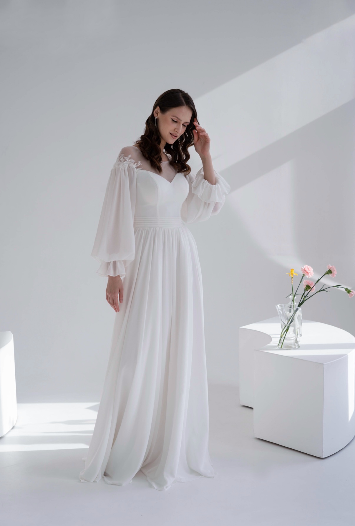 Свадебное платье воздушное