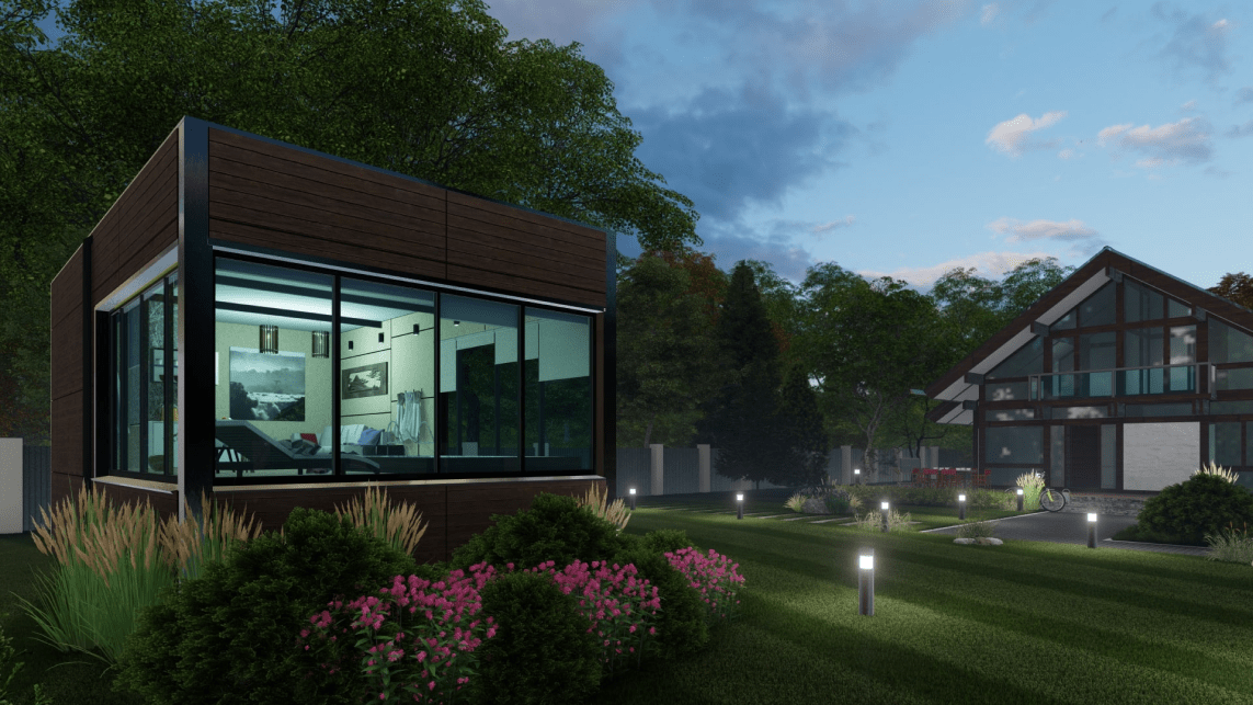 Спа-модуль с бассейном HUGO 4 МАХ от компании Изихаус