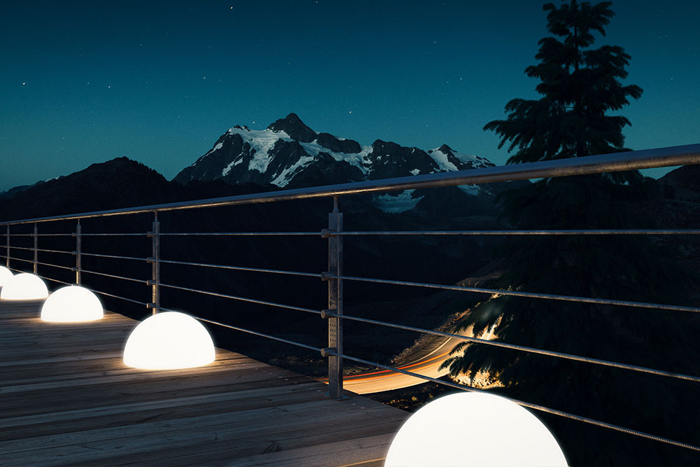 Напольные полусферы