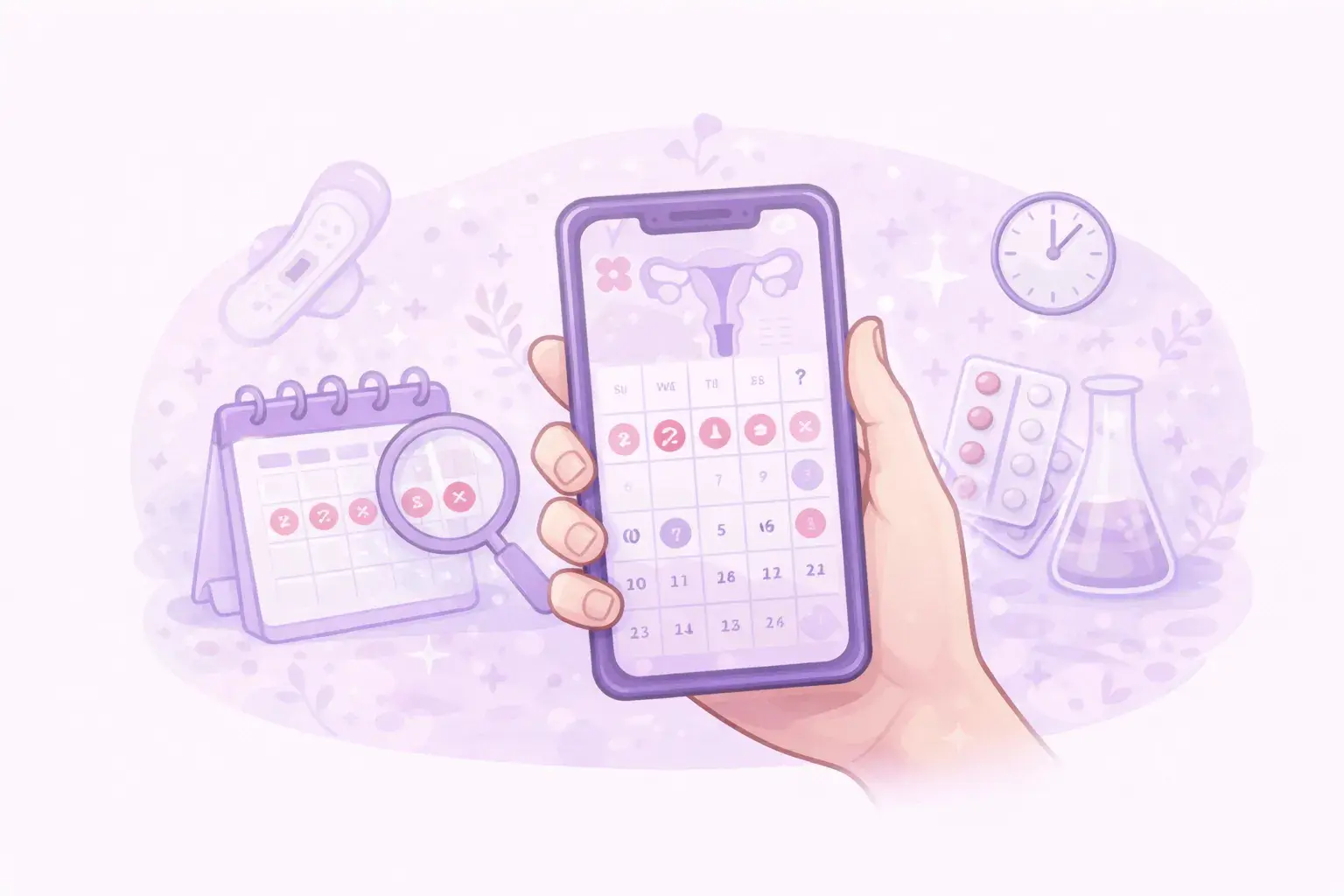 Календарь менструального цикла в телефоне