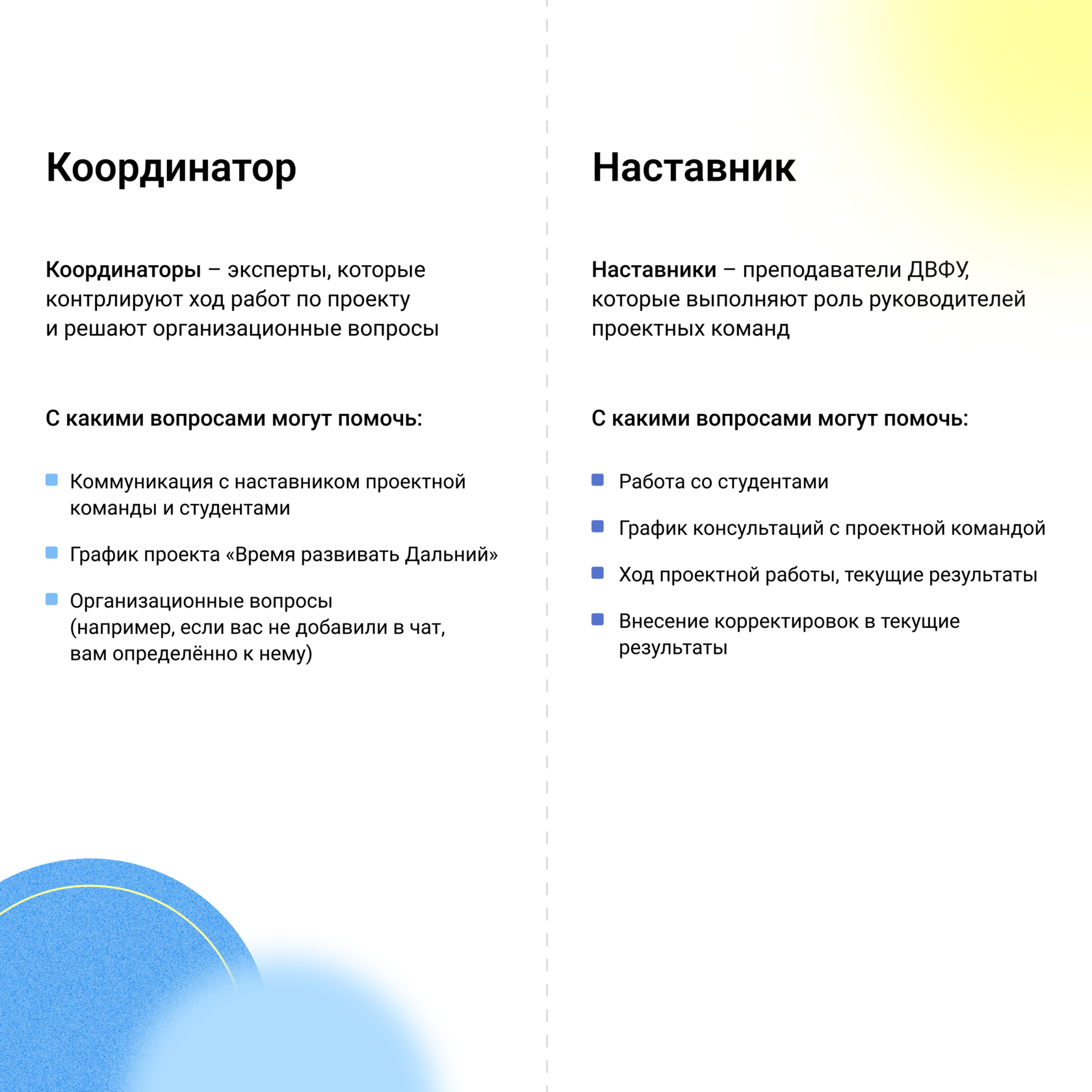 Координаторы vs наставники: разбираемся с ролями в программе