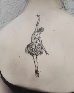 Временная переводная татуировка «Балерина» - или неоновая светящаяся тату