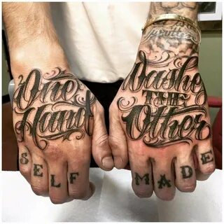 Мужские татуировки с надписями на руке: стиль и смысл