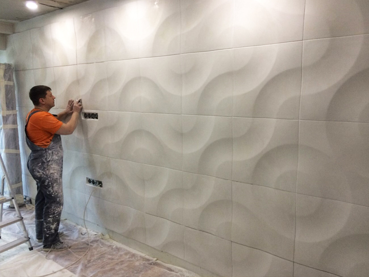 Монтаж 3д панелей