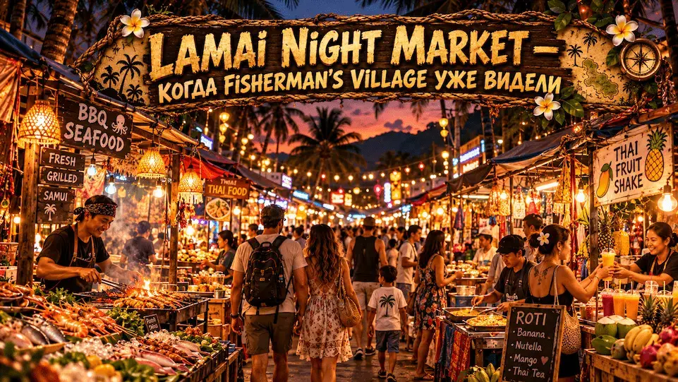 Lamai Night Market на Самуи — вечерний рынок с тайской едой