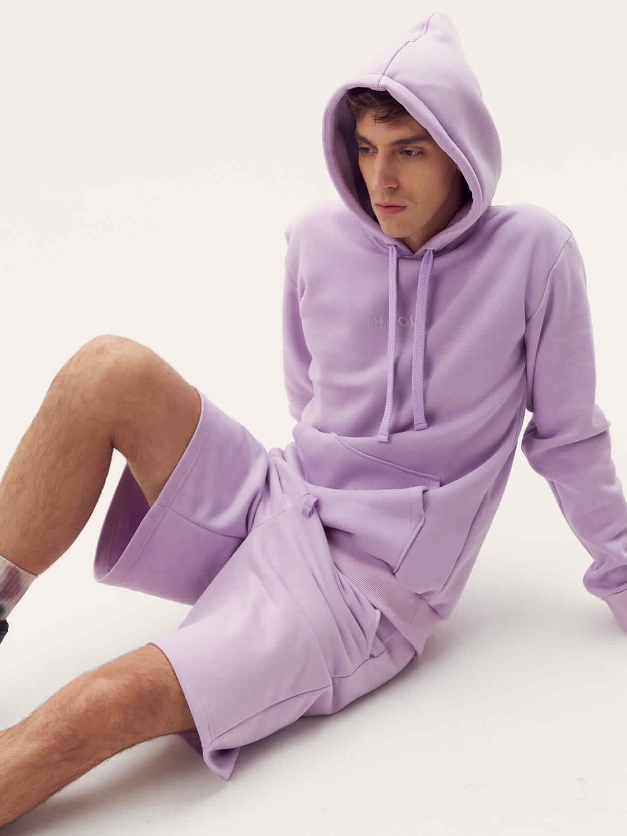 Шорты длинные лаванда