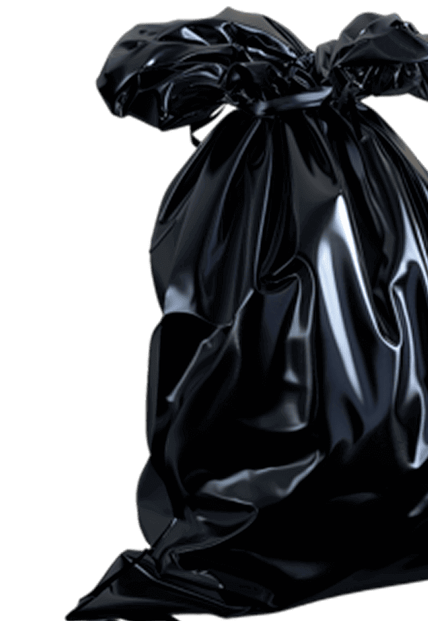 Черные пакеты для мусора