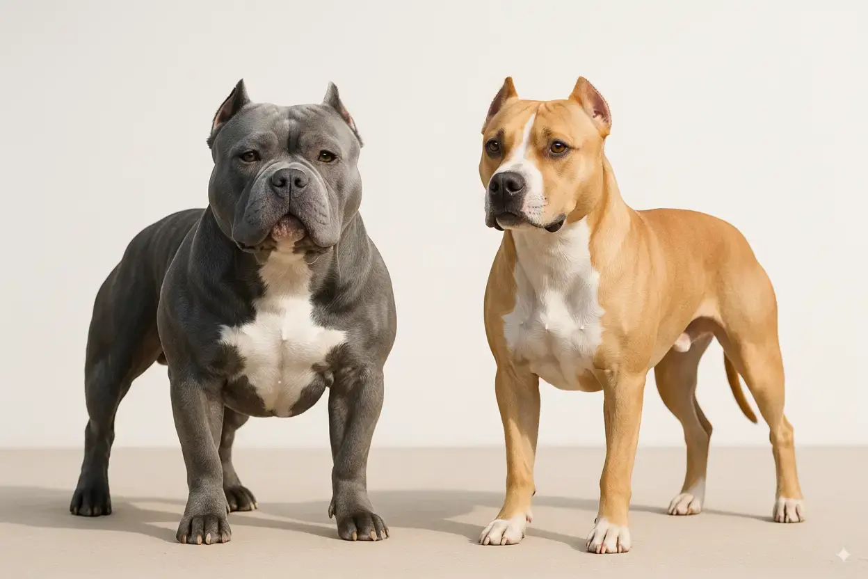 Американский булли и амстафф разница