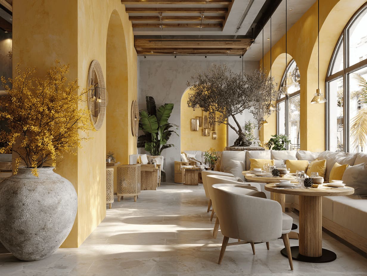 Цвет в интерьере ресторана