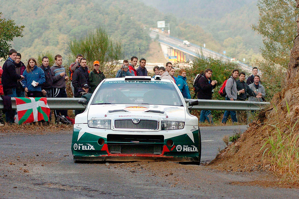 Армин Шварц и Манфред Химер, Škoda Fabia WRC (3S4 5611), ралли Каталония 2004