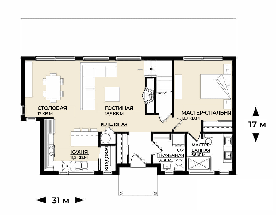 Планировка первого этажа
