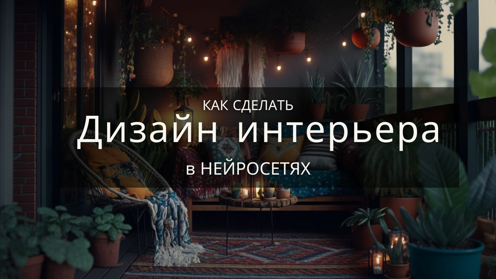 ДИЗАЙН ИНТЕРЬЕРА В НЕЙРОСЕТЯХ | Мастер-класс по работе в нейросетях