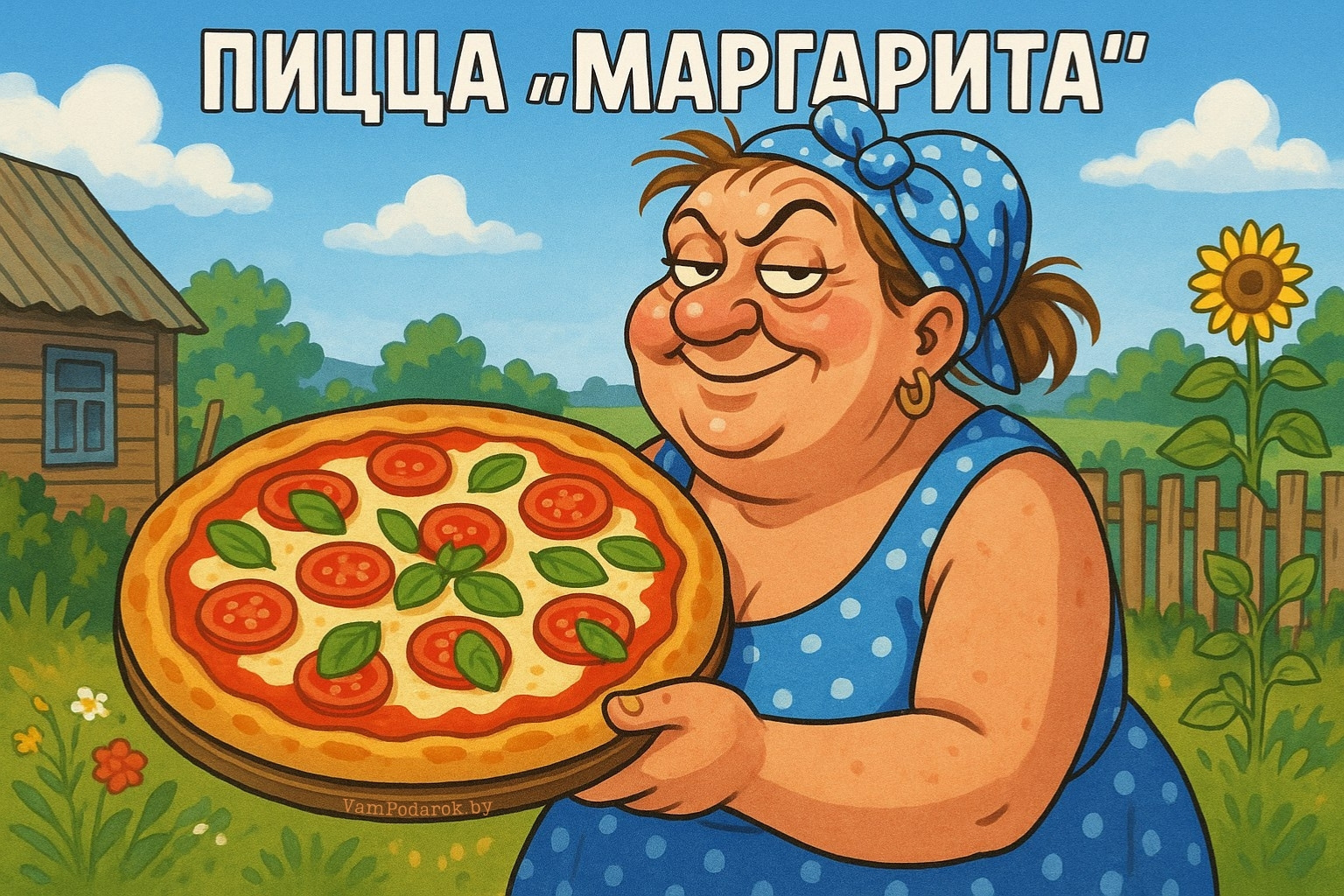 День пиццы «Маргарита» – открытка к празднику