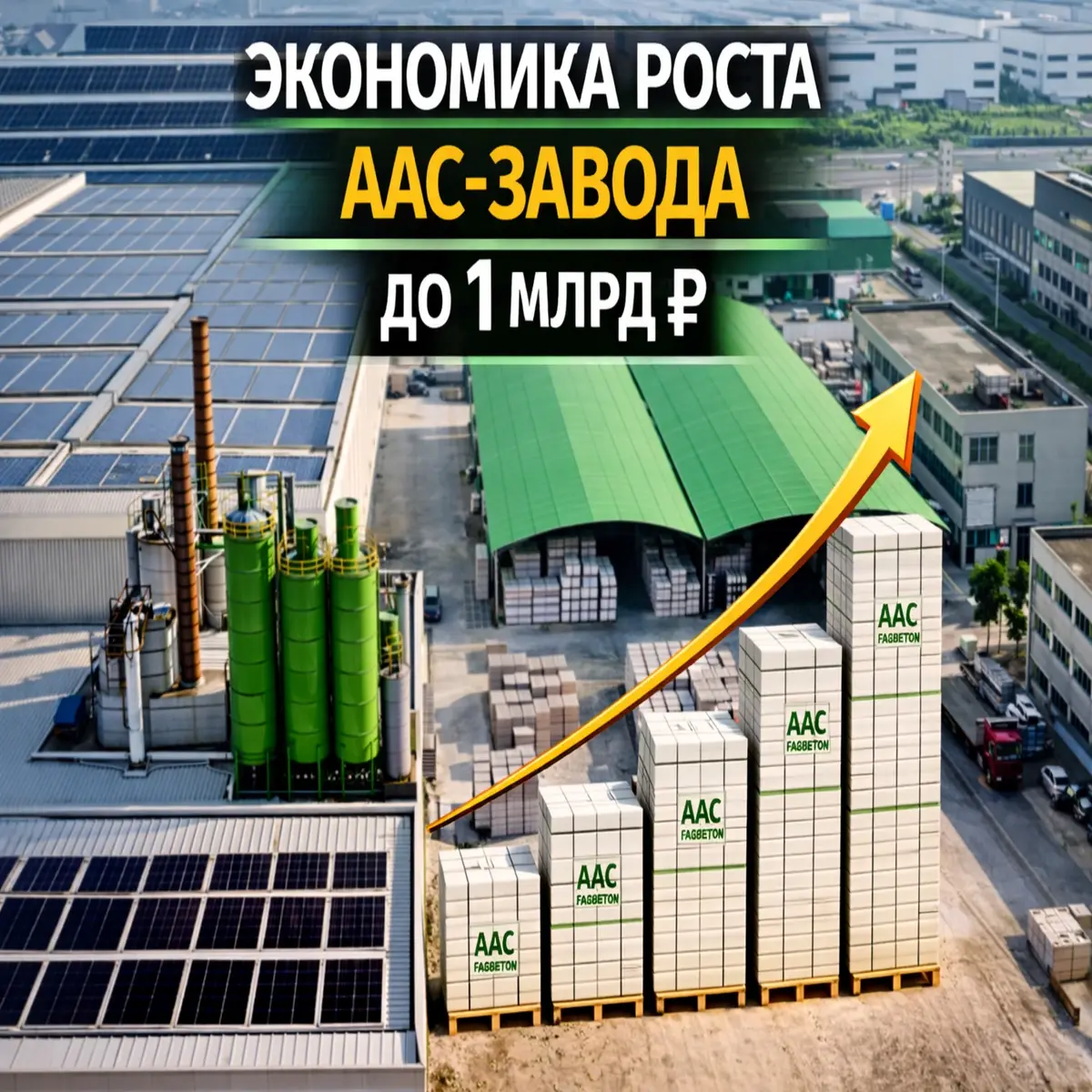 Экономика роста AAC-завода: путь от 20 000 м³ в год до выручки 1 млрд рублей