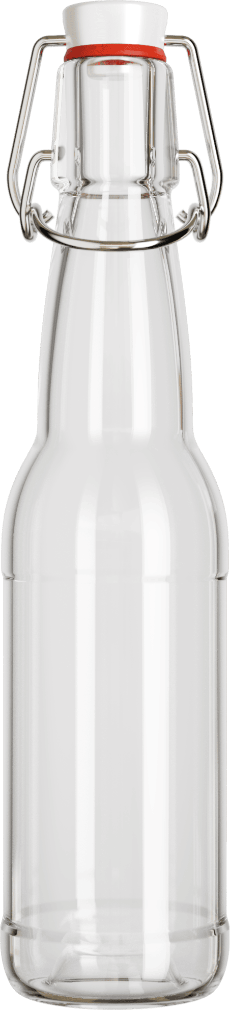 бутылка с бугельной пробкой бесцветная 0.33 л