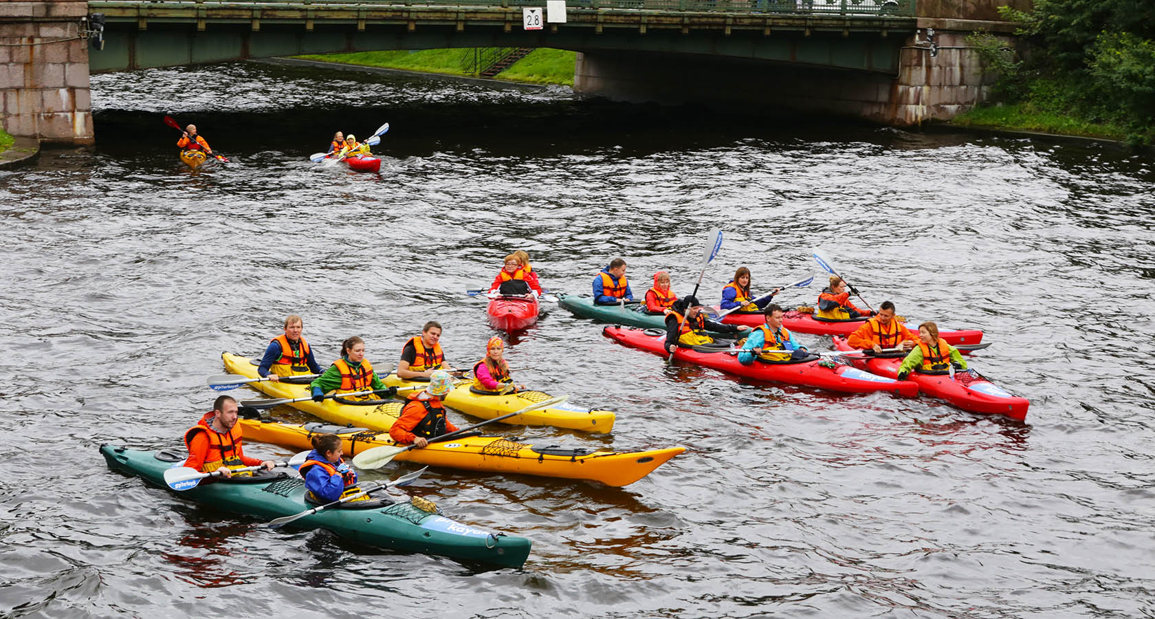 Kayaking in St. Petersburg, best city tour, kayaking city tour