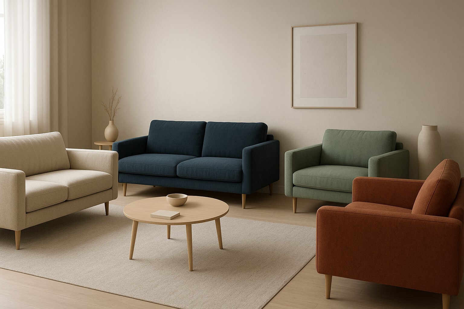 как выбрать цвет дивана