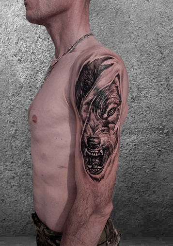 волк тату, тату реализм пермь, тату салоны Пермь, сделать тату в Перми, лучшие тату мастера Перми, тату салон Пермь цены