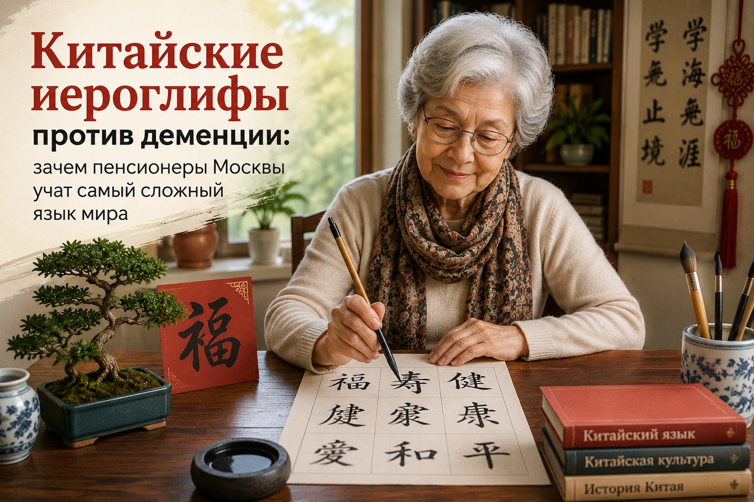 Китайские иероглифы против деменции: зачем пенсионеры Москвы учат самый сложный язык мира