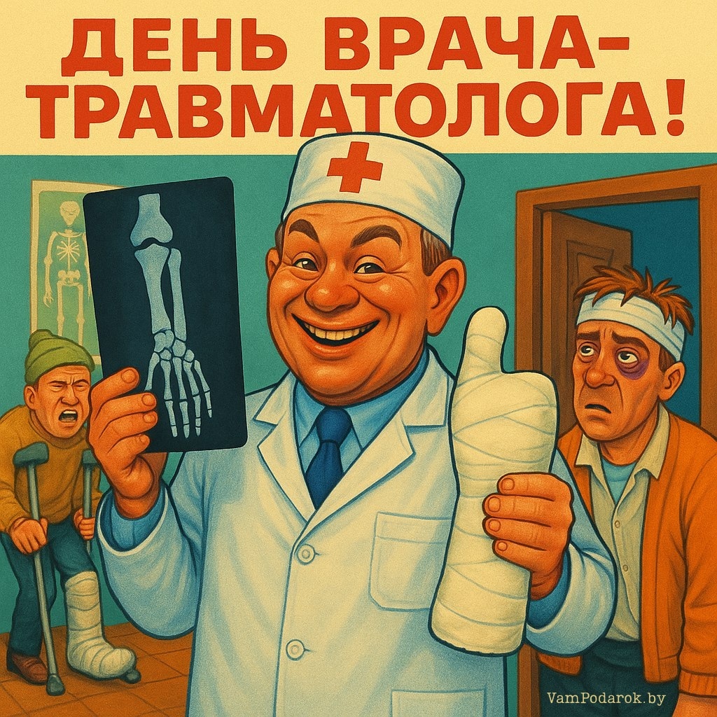 20 мая - Всемирный день врача-травматолога – открытка