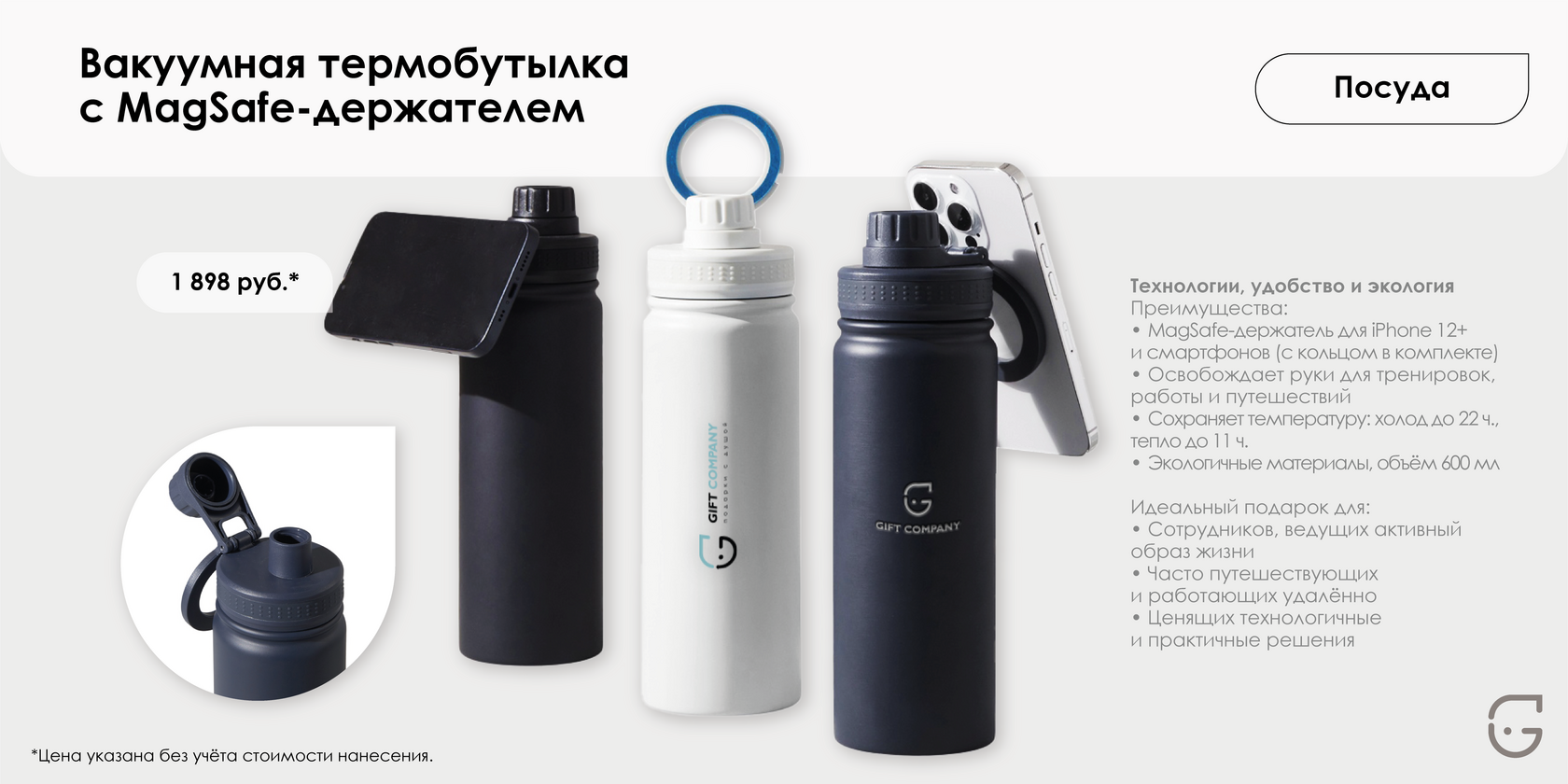Папка с прозрачными карманами для презентаций и бизнес-встреч